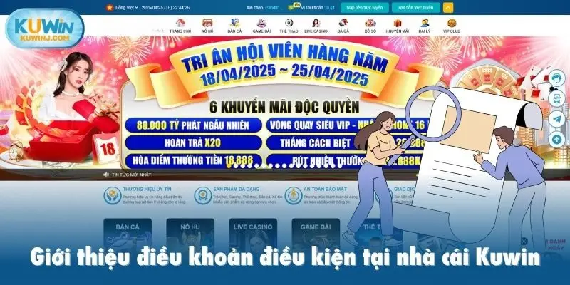 Giới thiệu điều khoản điều kiện tại nhà cái Kuwin