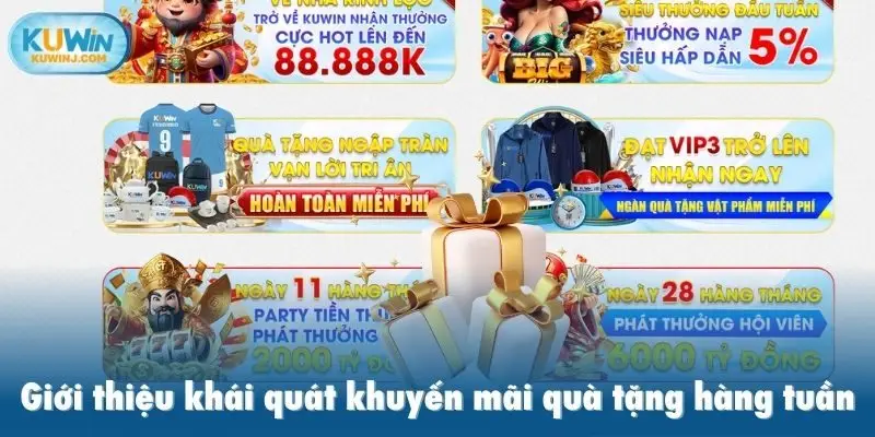 Giới thiệu khái quát khuyến mãi quà tặng hàng tuần