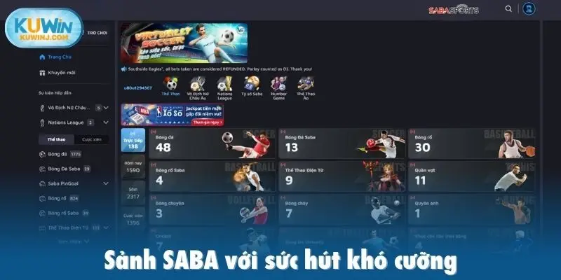 Sảnh SABA với sức hút khó cưỡng